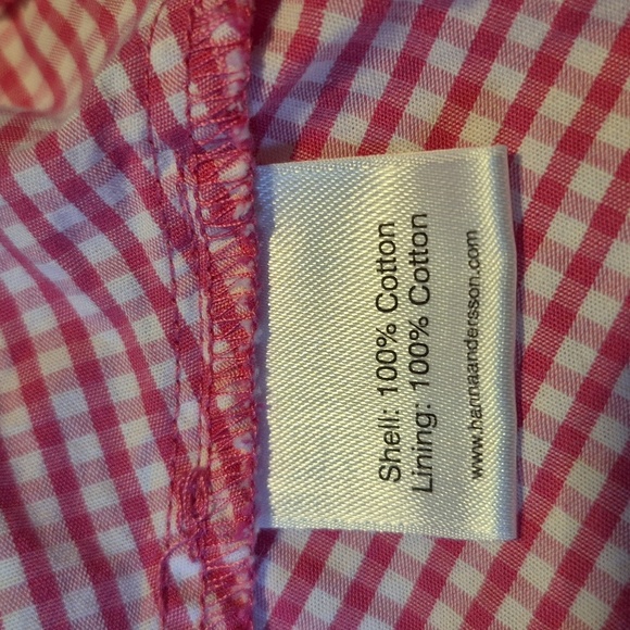 Hanna Andersson girls size 130 or 8 pink & white gingham sundress  EUC - Picture 7 of 7